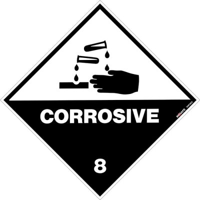 Hazchem - Corrosive Sign - Class 8