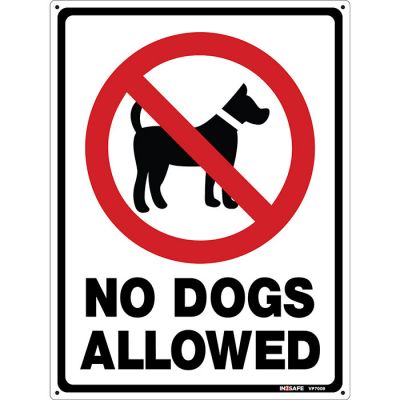 No Dogs Allowed Sign