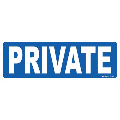 PRIVATE Sign