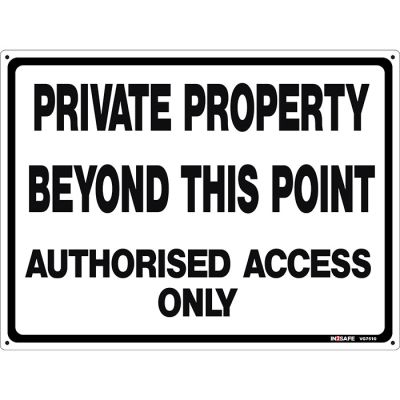 Private Property Beyond This Point Sign