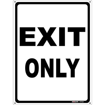 EXIT ONLY Sign