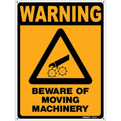 Warning Beware Of Moving Machinery Sign