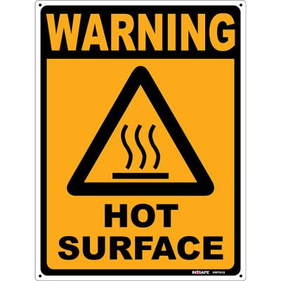 Warning Hot Surface Sign