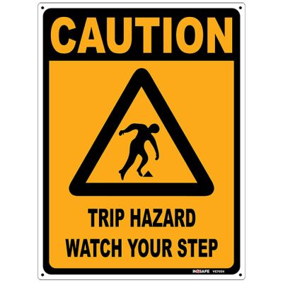 Trip Hazard Watch Your Step Sign