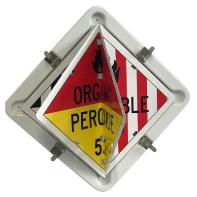 Hazchem Dangerous Goods Vehicle Flip Sign - 15sign