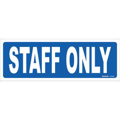 Staff Only Sign