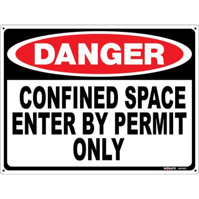 DANGER Confined Space Entry By Permit Only