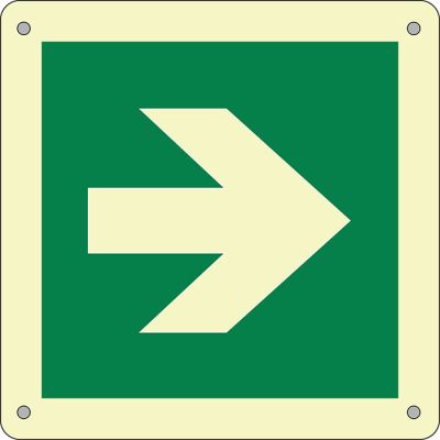 Ecoglo F8/AS1 Arrow Sign - 16mtr Viewing