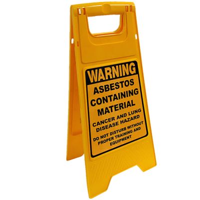 Free Standing Sign - Warning Asbestos