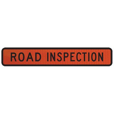 Magnetic Road Inspection Sign