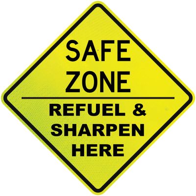 Safe Zone Reflective YE/BK with Sharpen & Refuel