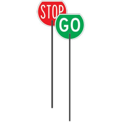 TW33 - Stop / Go Paddle Reflective - Composite