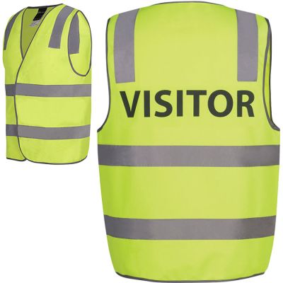 6DNS7 JB Hi Vis (D+N) Vest Logoed VISITOR