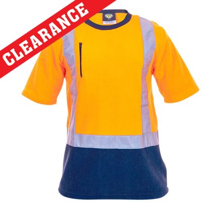 Caution Day/Night Polar Fleece T-Shirt - 280gm